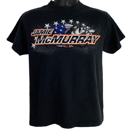 Jamie McMurray Bass Pro Shops T Shirt Mens Medium NASCAR Motorsports Tee Black