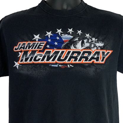 Jamie McMurray Bass Pro Shops T Shirt Mens Medium NASCAR Motorsports Tee Black