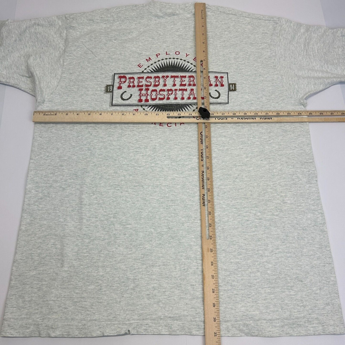 Vintage Presbyterian Hospital T Shirt Mens 2XL Employee Appreciation 90s Gray