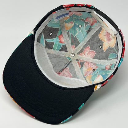 Vintage Peterbilt Trucks Trucker Floral Hawaiian Rope Snapback Baseball Hat Cap