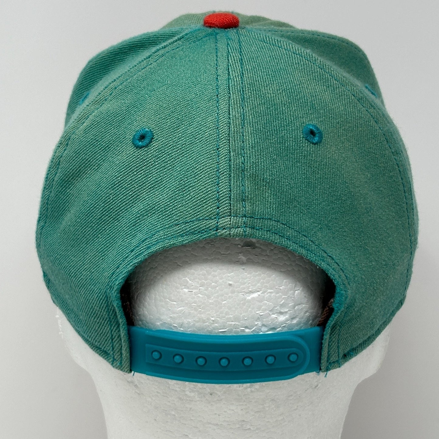 Nike True Swoosh Logo Wool Hat Baseball Cap Snapback 6 Panel Green