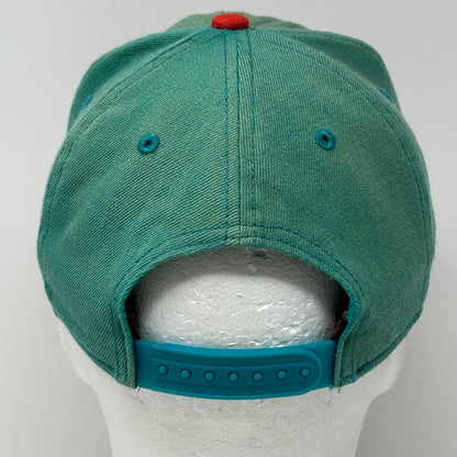 Nike True Swoosh Logo Wool Hat Baseball Cap Snapback 6 Panel Green