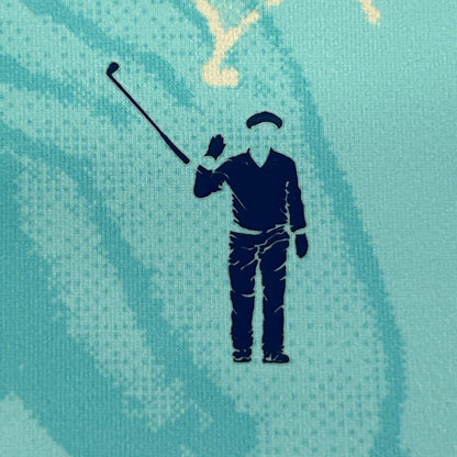 William Murray Happy Hands Polo Shirt Golf Golfing Golfer Bill Blue XXL 2XL