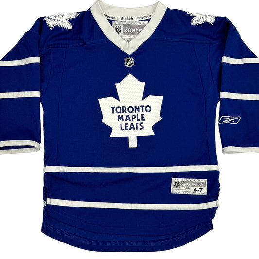Toronto Maple Leafs Youth Jersey Shirt Small 4-7 NHL Hockey Reebok Kids Blue