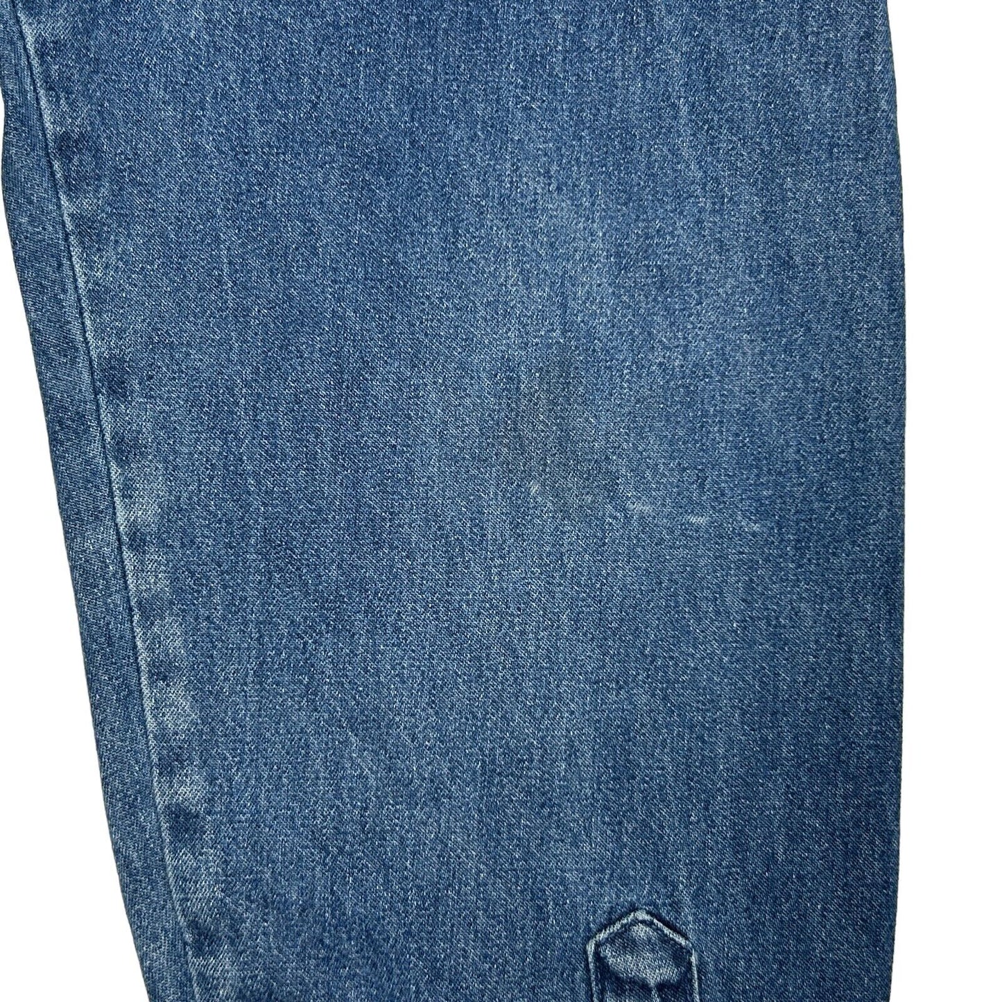 Lighthouse Mixed Media Art Denim Button Front Shirt Vintage 90s Blue Jean XL