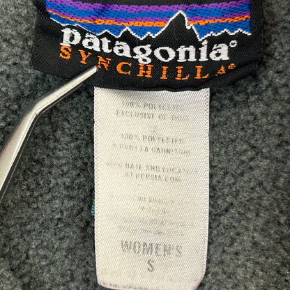 Patagonia Womens Lightweight Synchilla Snap-T Fleece Jacket Sweater Gray Small