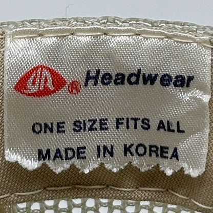 Vintage 90s Desert Storm Saudi Arabia Trucker Hat Baseball Cap Snapback Beige