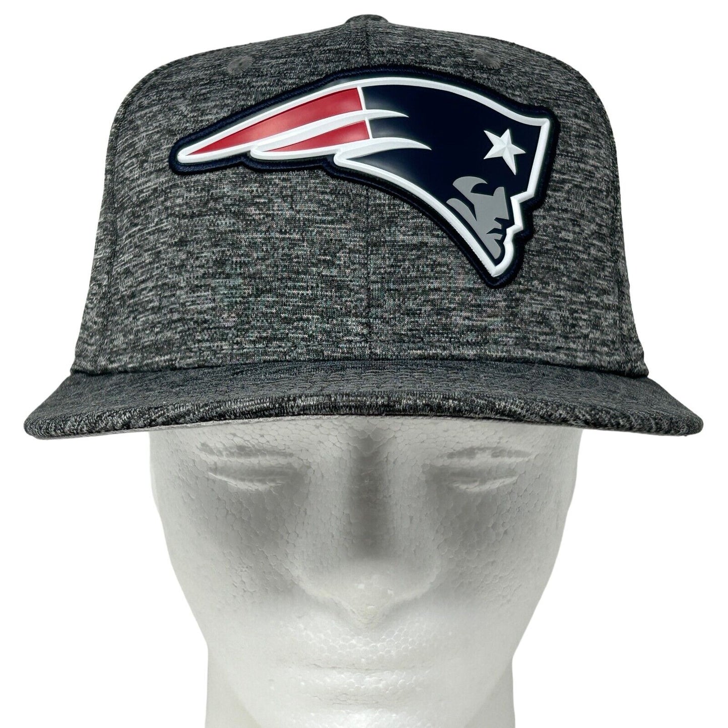 New England Patriots Hat Heathered Gray New Era NFL 9Fifty Snapback Baseball Cap
