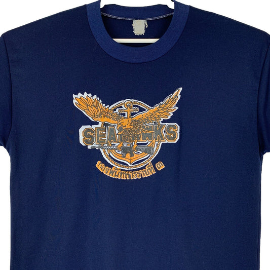 Seahawks 3rd Infantry Vintage T Shirt Brigade Battalion Royal Thai Navy Medium