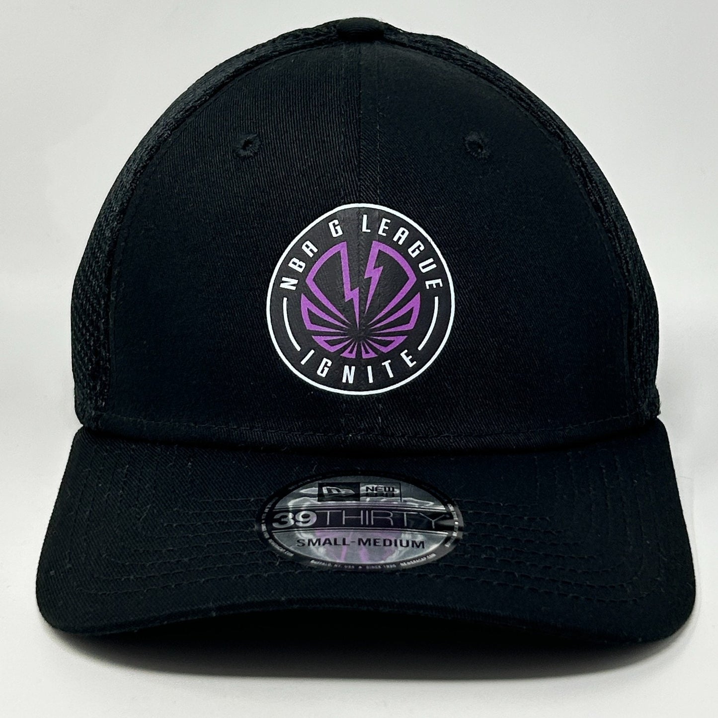 NBA G League Ignite Trucker Hat Cap New Era Las Vegas Black Flex Fitted S-M