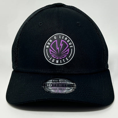 NBA G League Ignite Trucker Hat Cap New Era Las Vegas Black Flex Fitted S-M
