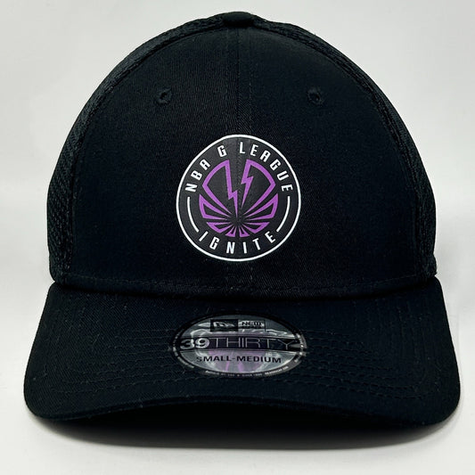 NBA G League Ignite Trucker Hat Cap New Era Las Vegas Black Flex Fitted S-M - Neon Vintage