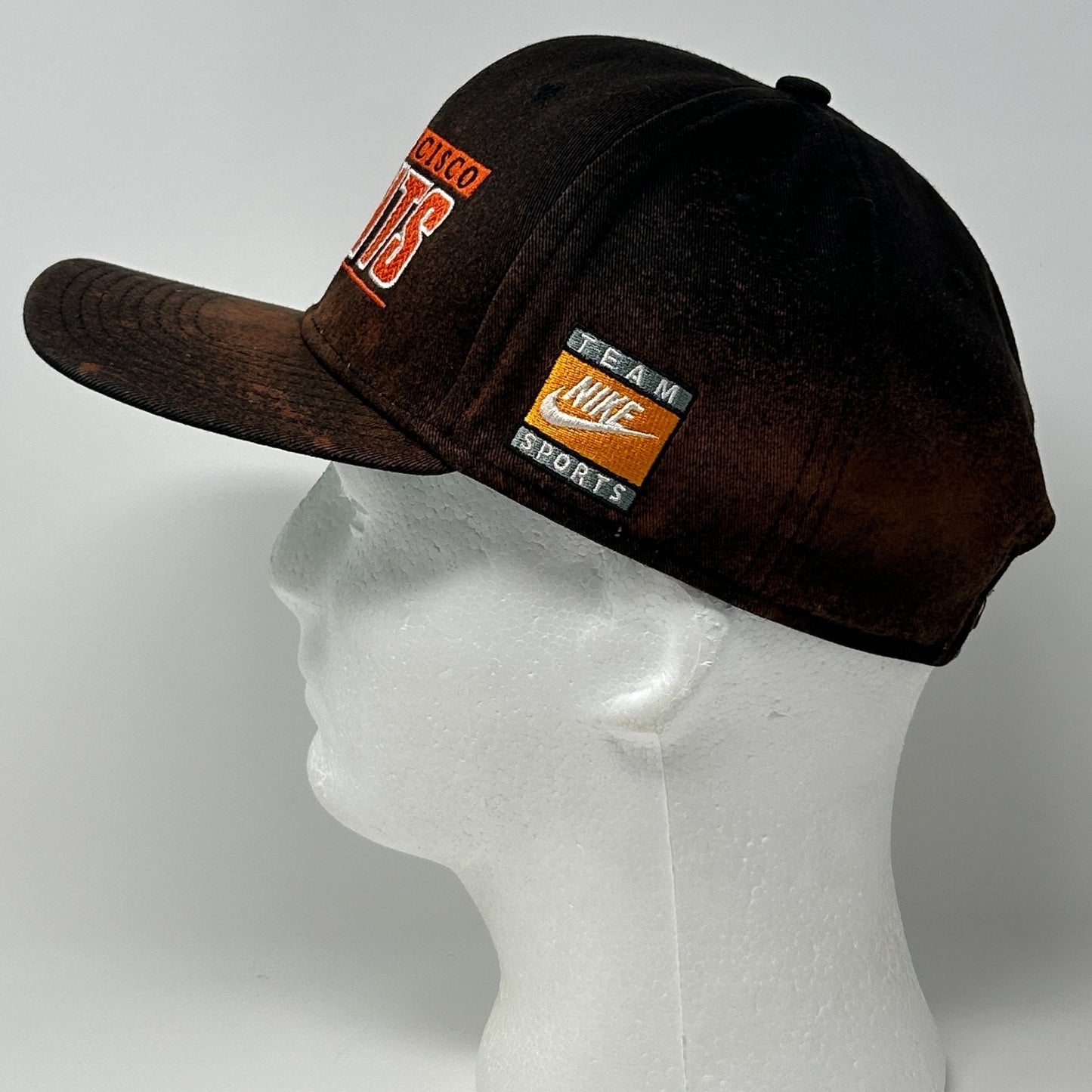 Nike San Francisco SF Giants Hat Baseball Cap Script Spellout Snapback MLB Black