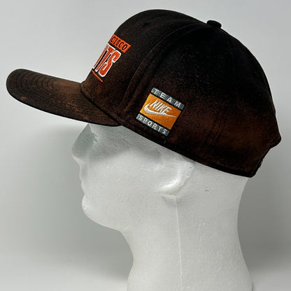 Nike San Francisco SF Giants Hat Baseball Cap Script Spellout Snapback MLB Black