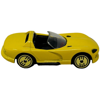 Dodge Viper RT 10 Hot Wheels Diecast Car Vintage 90s Yellow Convertible Vehicle