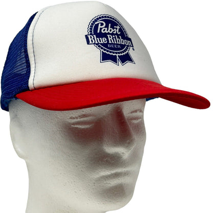 PBR Pabst Blue Ribbon Beer Snapback Trucker Hat Brewery Mesh Baseball Cap