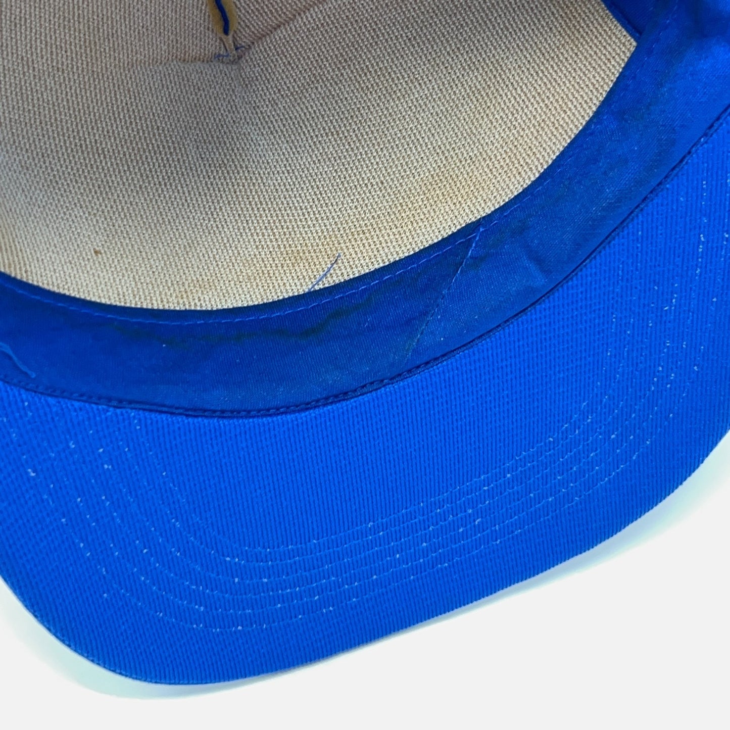 Vintage 80s Fields Hardware Trucker Hat Baseball Cap Waynesville Snapback Blue