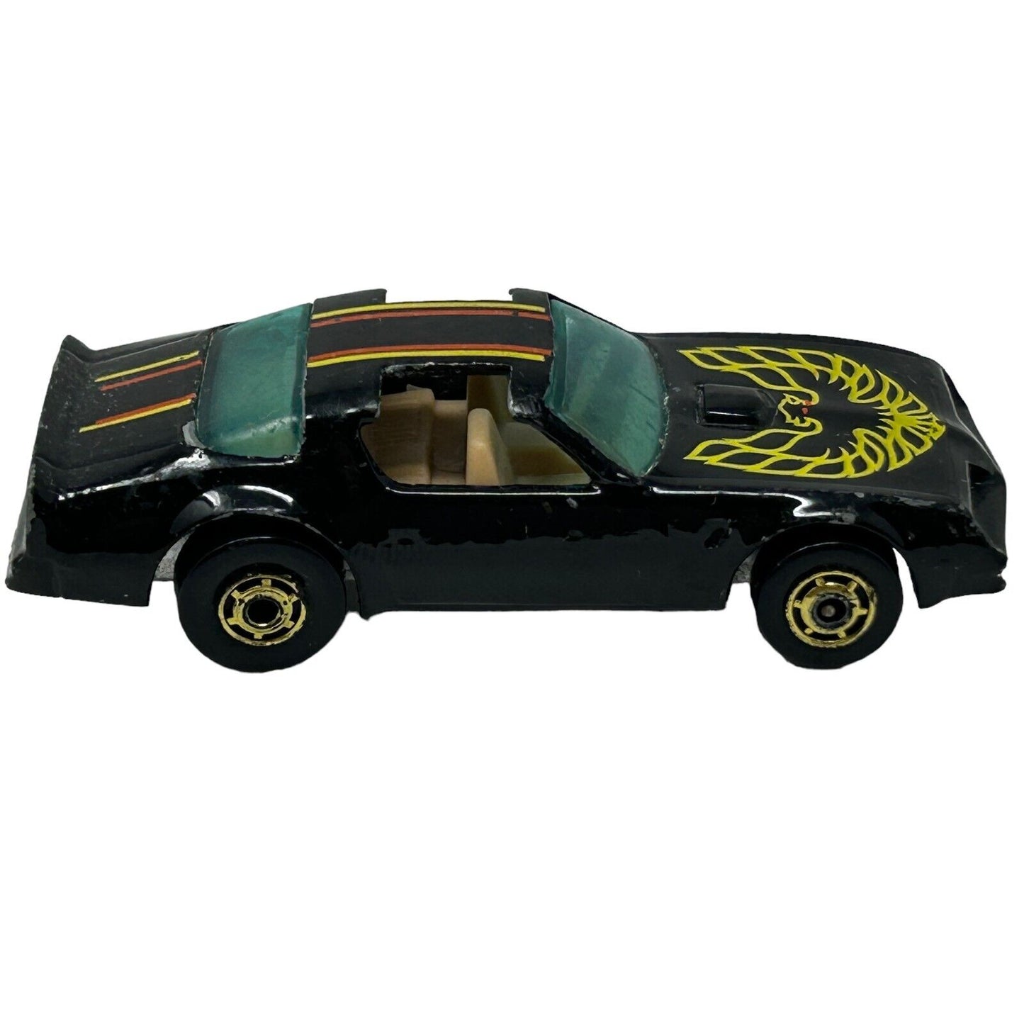 Pontiac Firebird Trans Am Hot Bird Hot Wheels Diecast Car Vintage 80s Black GHO