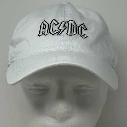 AC/DC 老爹帽 棒球帽 ACDC 摇滚乐队 六片式带帽 白色