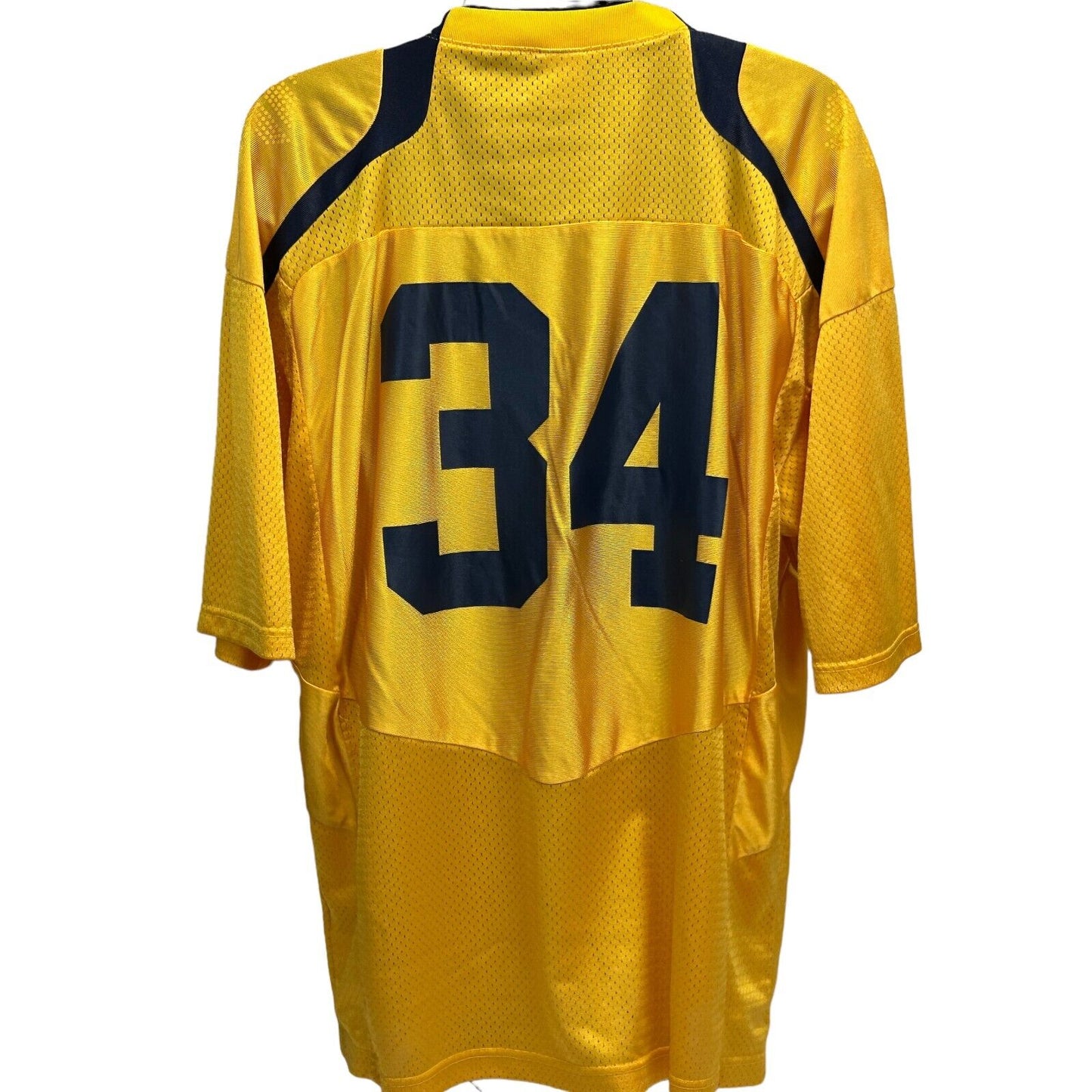 California Golden Bears 34 Football Jersey XXL 2XL University Nike Mens Yellow