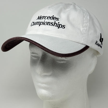 Vintage Y2Ks Mercedes Championships Kapalua Dad Hat Baseball Cap Strapback White