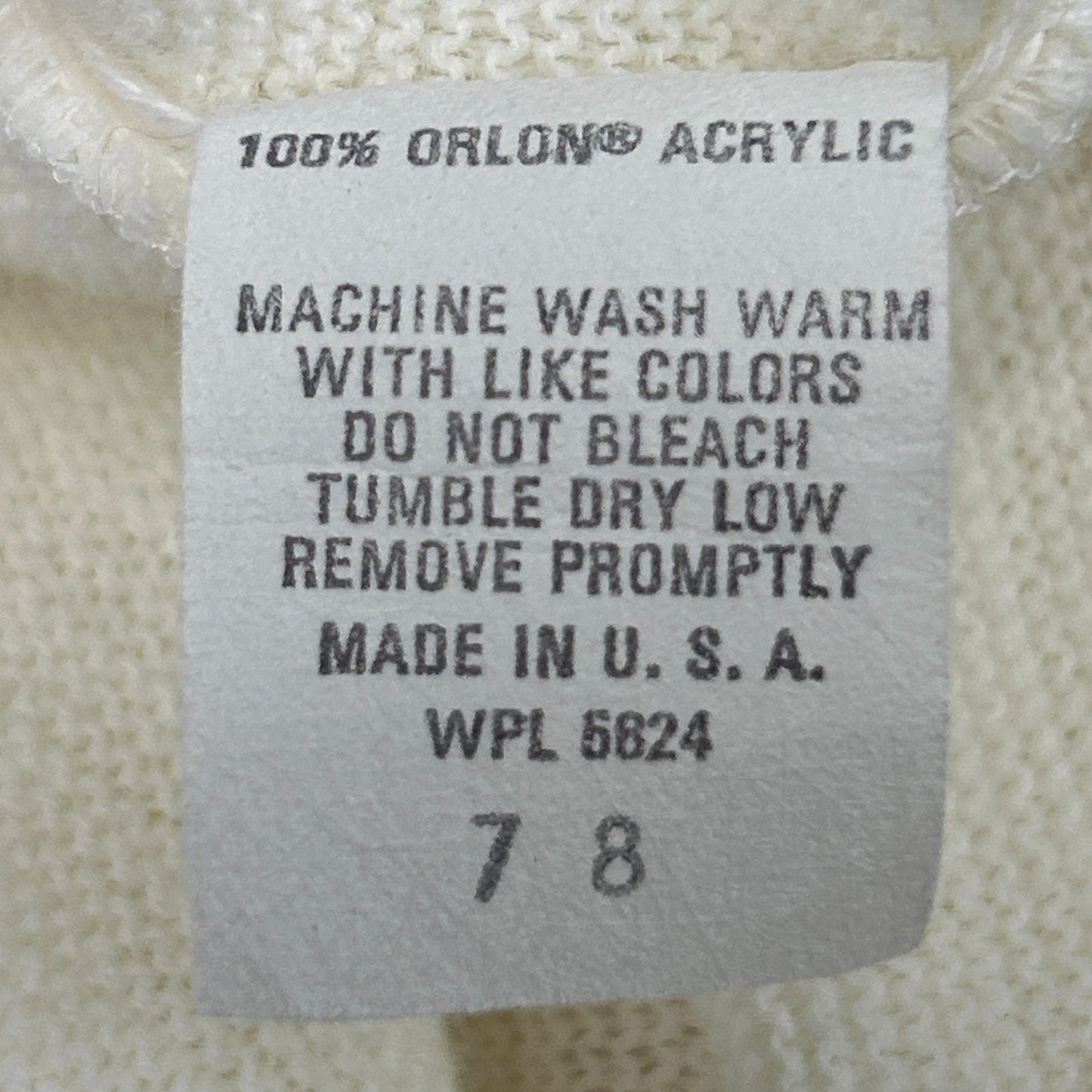 Vintage 70s 80s Kraft Foodservice Cardigan Sweater Food Service White L Large