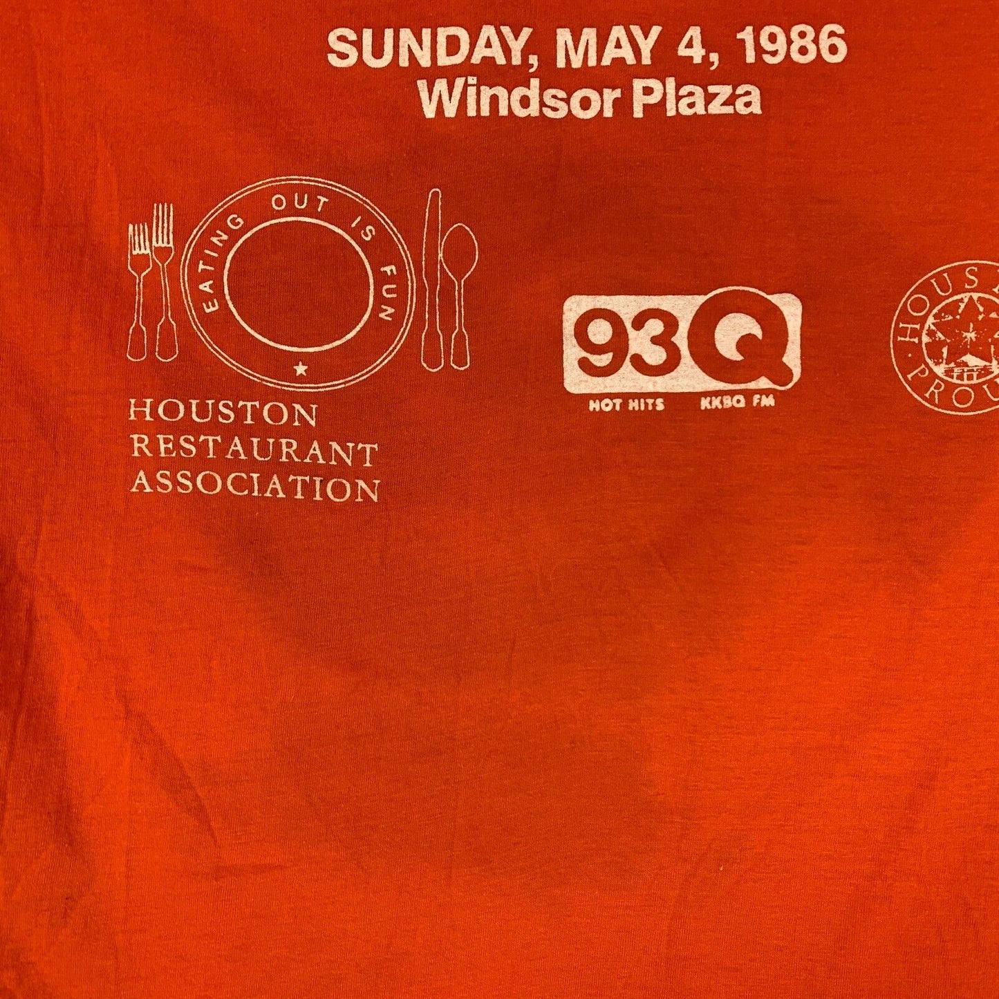 Camiseta vintage de los años 80 con temática de fajitas de Houston Cook Off, talla mediana, fabricada en EE. UU.