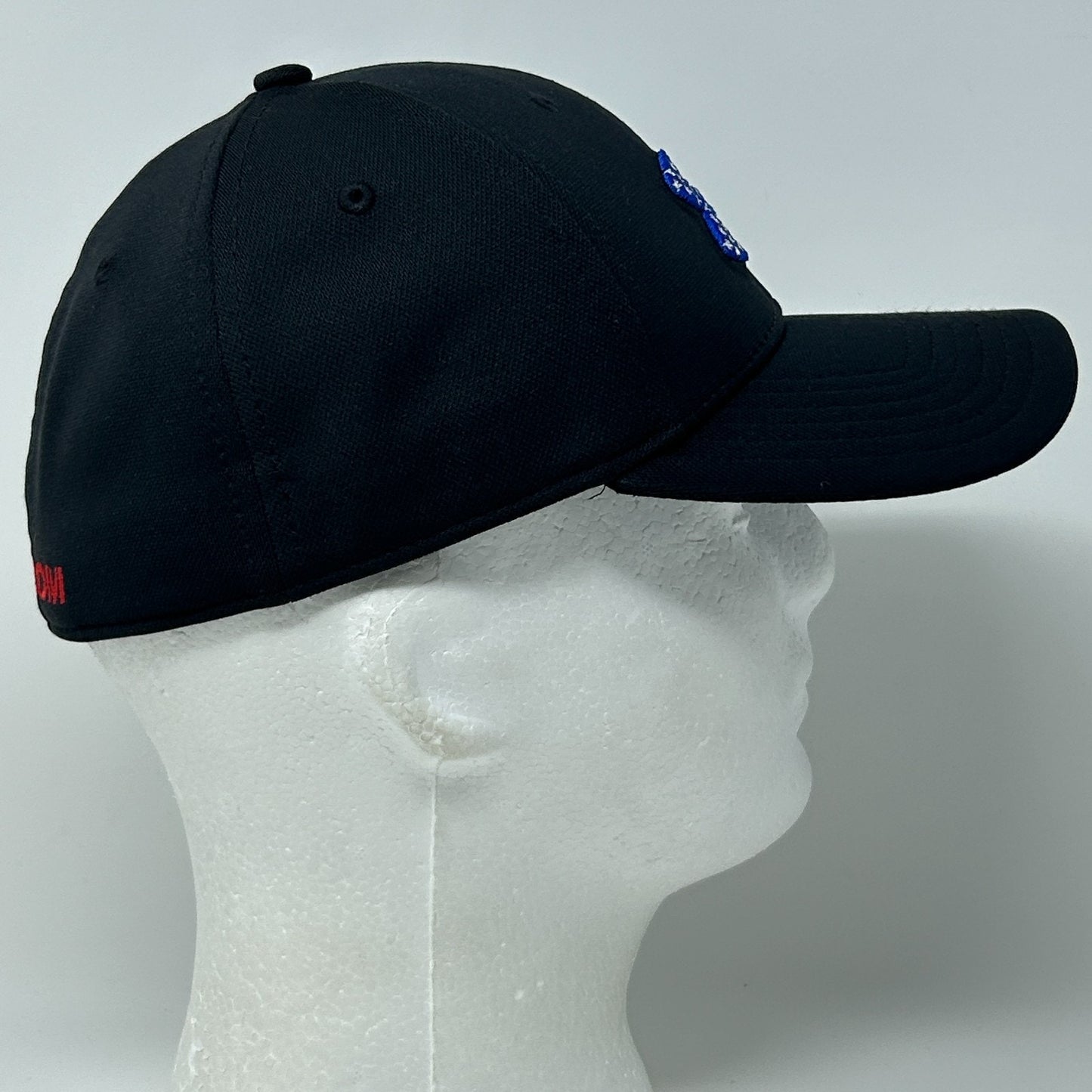 Under Armour UA Freedom Hat Baseball Cap Patriotic USA Black Flex Fitted S-M