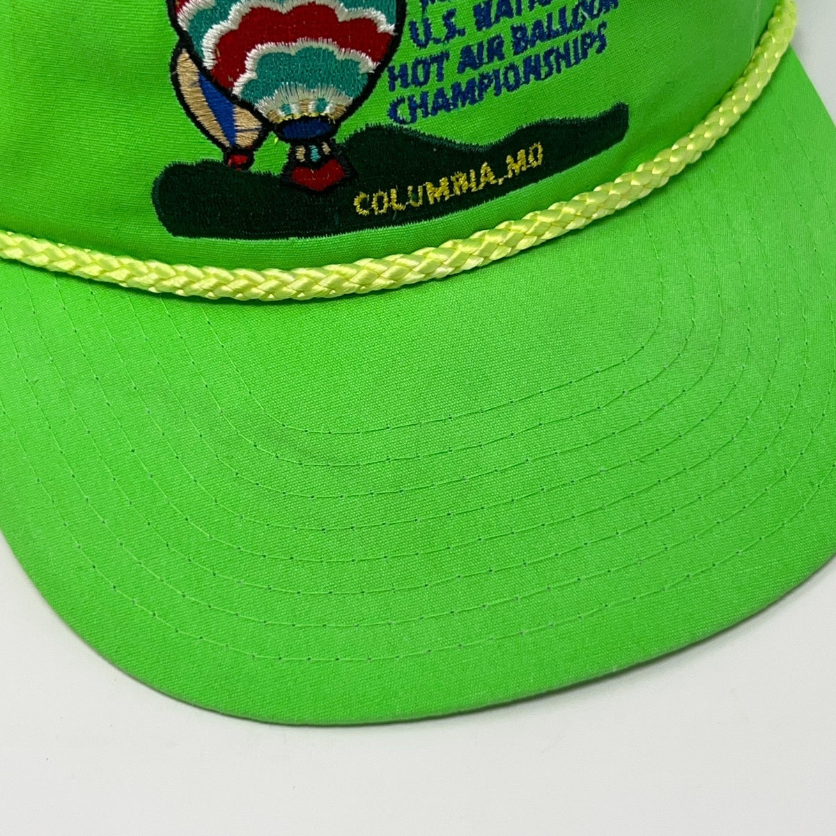 Vintage Hot Air Balloon Championships Hat Baseball Cap Missouri Snapback Green
