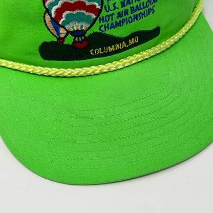 Vintage Hot Air Balloon Championships Hat Baseball Cap Missouri Snapback Green