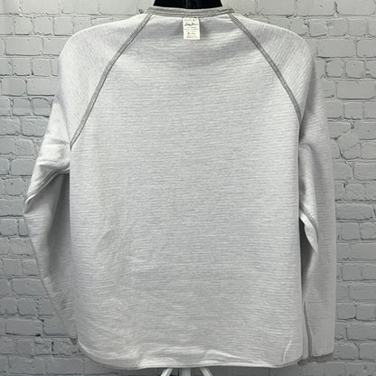 Lucky Brand Gray Label Reversible T Shirt XL X-Large White Gray Long Sleeve