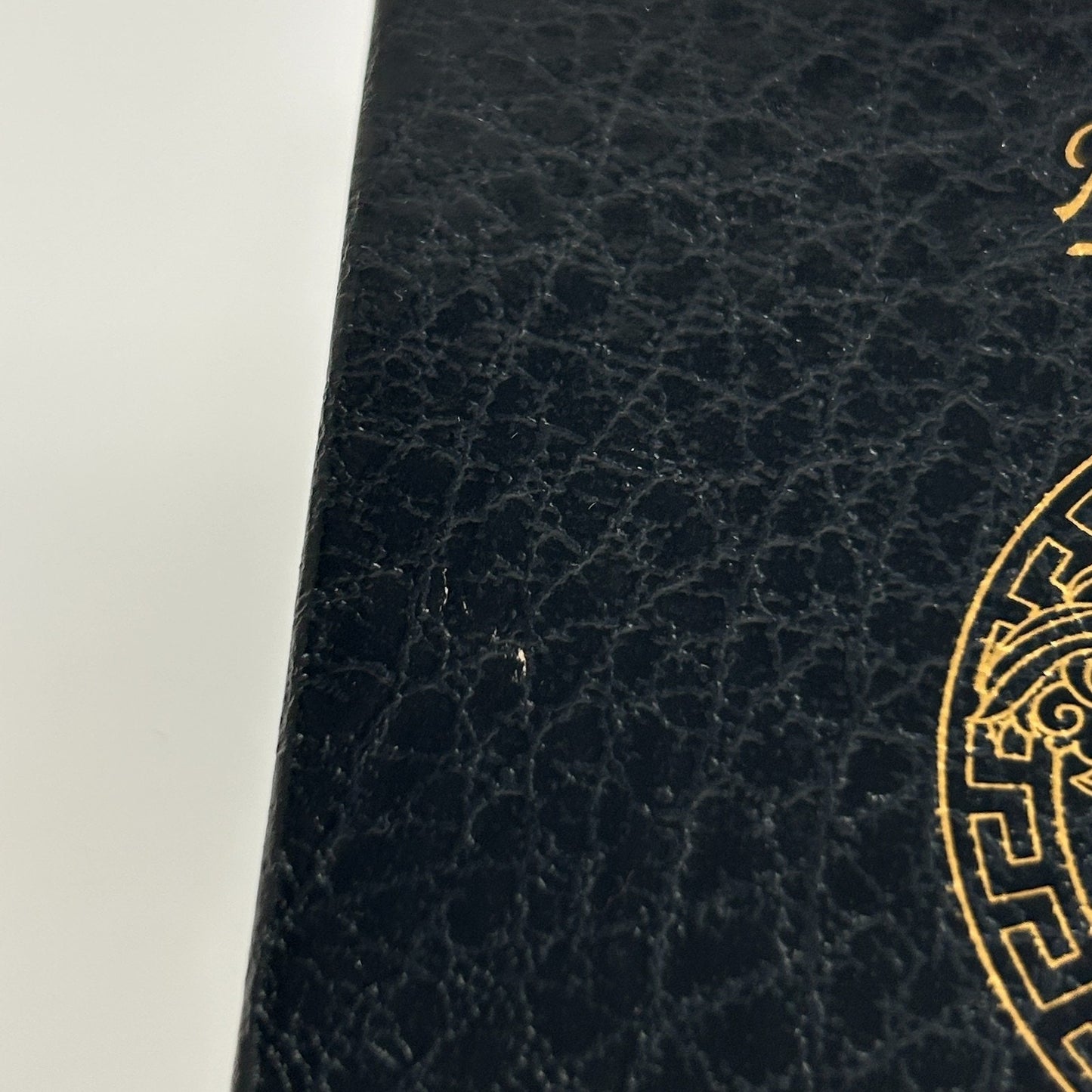 Versace x Rosenthal Blown Glass Paperweight Medusa Iridescent Opalescent White