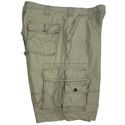 Pantalones cortos cargo Levi's Squad para hombre, talla 35, sarga de algodón beige Levi Strauss 36610-8091