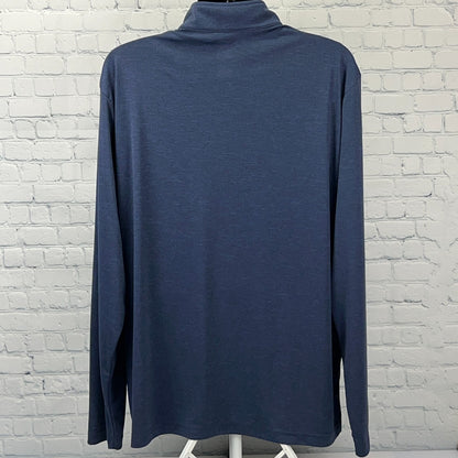 Husqvarna 1/4 Quarter Zip Shirt Logo Long Sleeve Team 365 Blue Mens 3XL XXXL