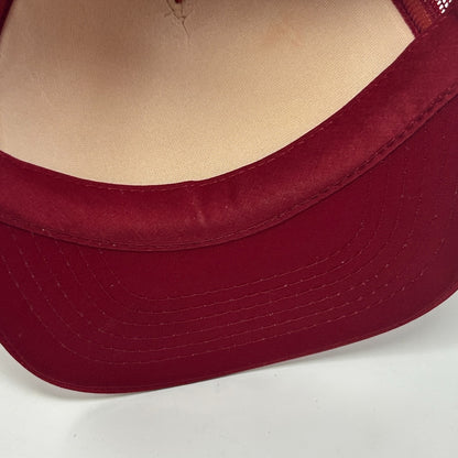 Vintage 80s Sex Over 60 Trucker Hat Baseball Cap 5 Panel Mesh Snapback Red - Neon Vintage
