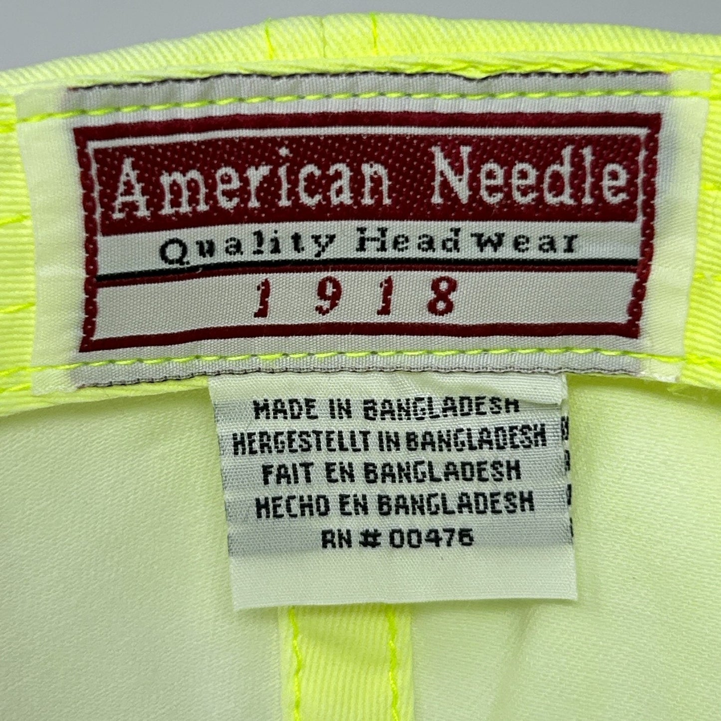 New York NY Yankees Hat Baseball Cap MLB American Needle Snapback Neon Yellow