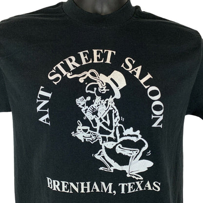 Ant Street Saloon Vintage 80s T Shirt Small Brenham Texas Bar Made In USA Tee