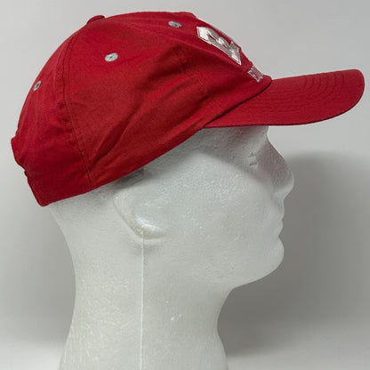 Vintage BUM Equipment Hat Cap Red 80s Logo Snapback 6 Panel