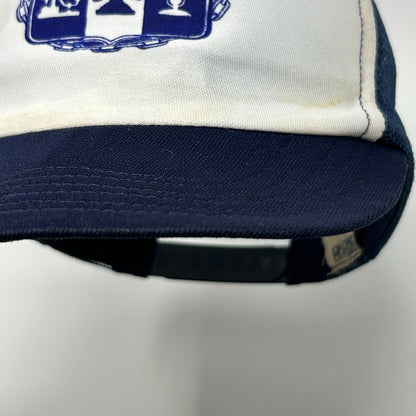 Vintage 80s CWA Communications Workers Trucker Hat Baseball Cap Snapback Blue - Neon Vintage