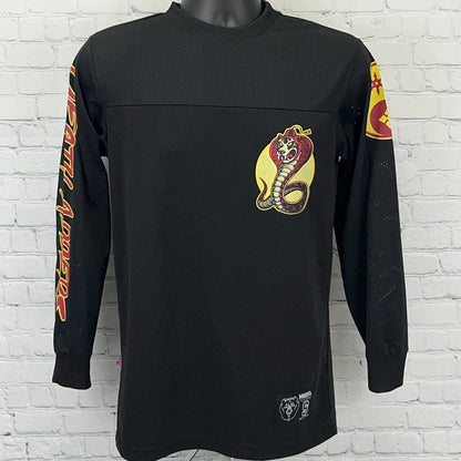 Mishka Death Adders Football Jersey S Small Black Long Sleeve Cobra Snake Shirt
