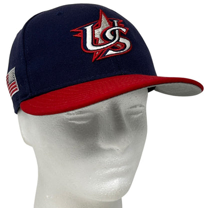 Team USA WBC Baseball Hat Cap World Baseball Classic New Era 5950 Blue Fitted 7