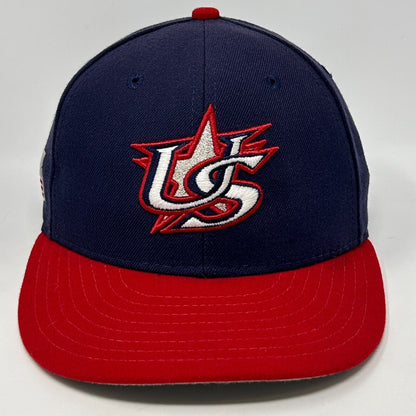 Team USA WBC Baseball Hat Cap World Baseball Classic New Era 5950 Blue Fitted 7