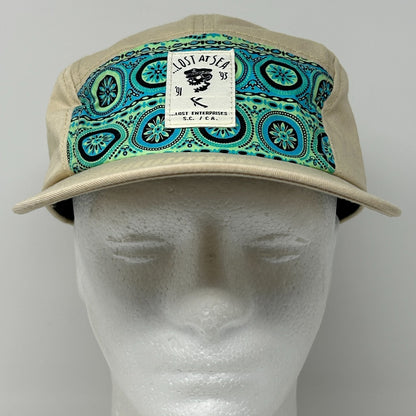 Lost Enterprises Camp Hat Baseball Cap 5 Panel Strapback Beige Surfer Surfing - Neon Vintage