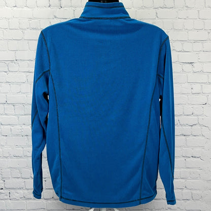 Jackson Hole Fleece Pullover Mens M Medium Blue Quarter Zip Outfitter Trading Co