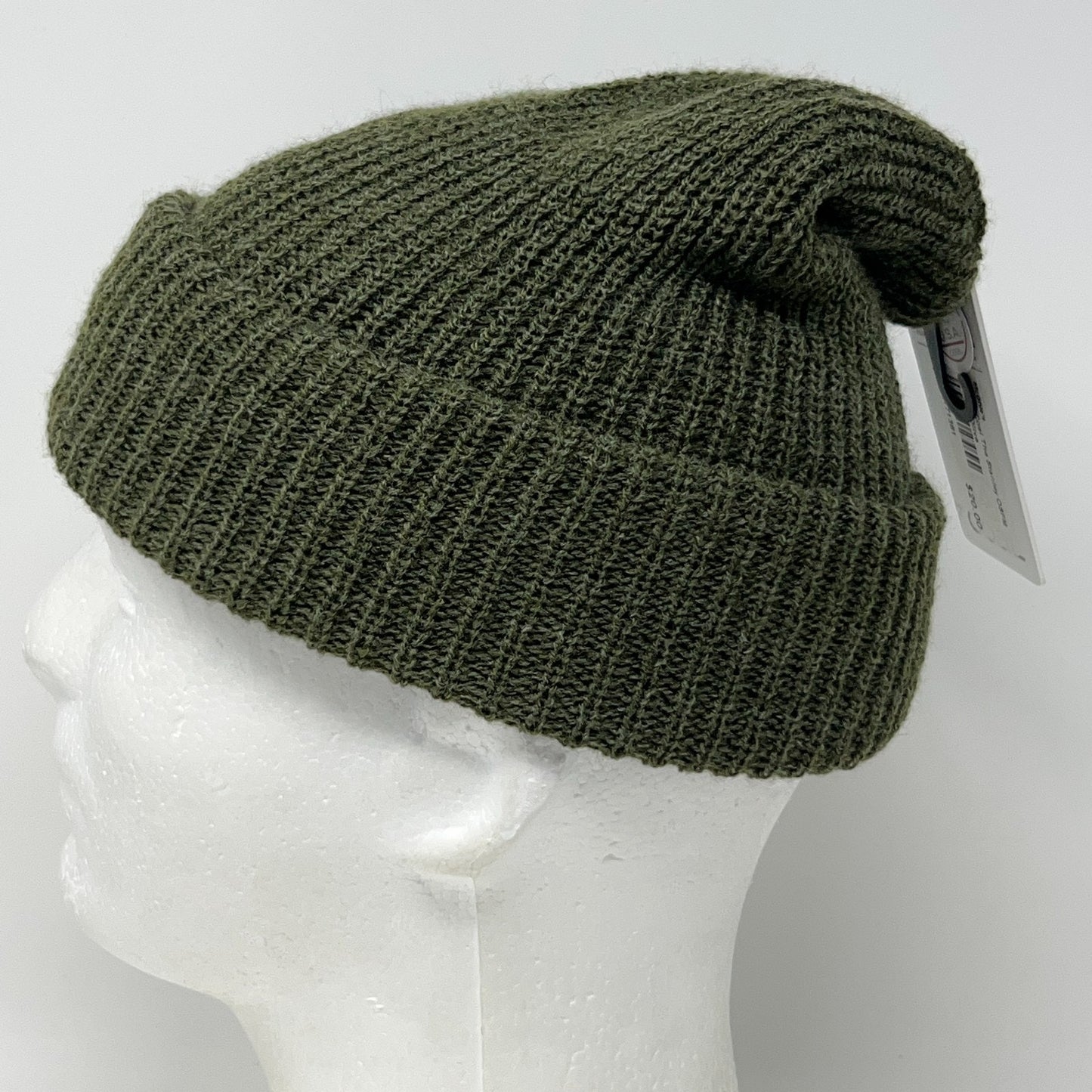 Coal Headwear The Stanley Beanie Winter Hat Toque Flip Cuffed Green Made In USA
