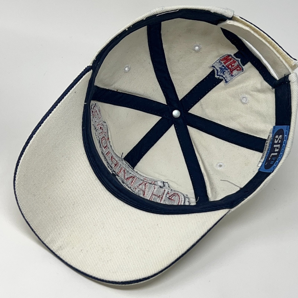 Vintage 1999 St Louis Rams NFC Conference Champions Hat Baseball Cap NFL White