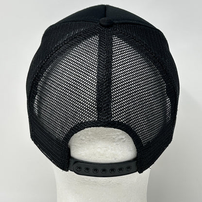 Vintage 80s Charlie Daniels Band Trucker Hat Cap Powder Keg Mesh Snapback Black