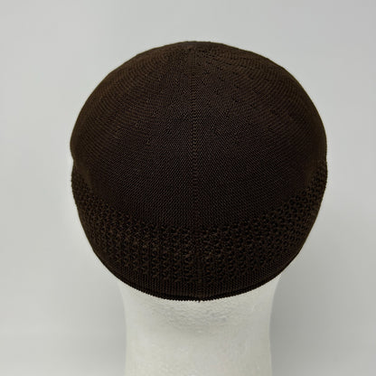 Kangol Tropic Ventair Spacecap Hat Baseball Cap Brown Flex Fitted Mens M Medium