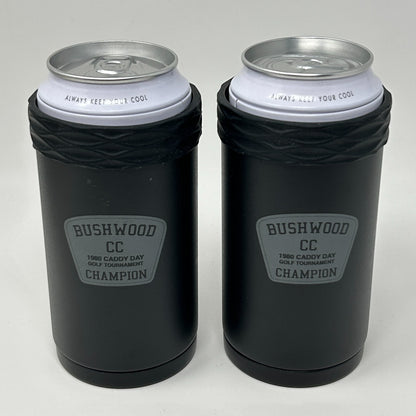 Lot of 2 Caddyshack Corkcicle Arctican Can Bottle Cooler Black Travis Mathew