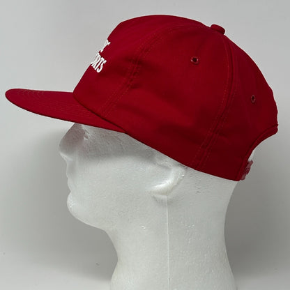 Vintage 80s NBC Sports Hat Baseball Cap K-Products Made In USA Snapback Red